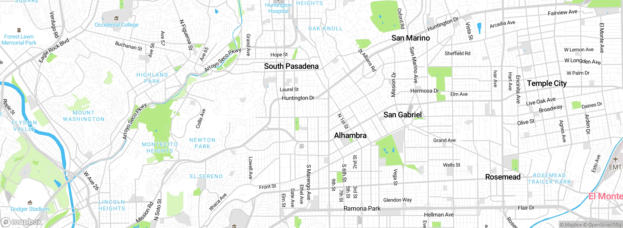 Map showing approximate location