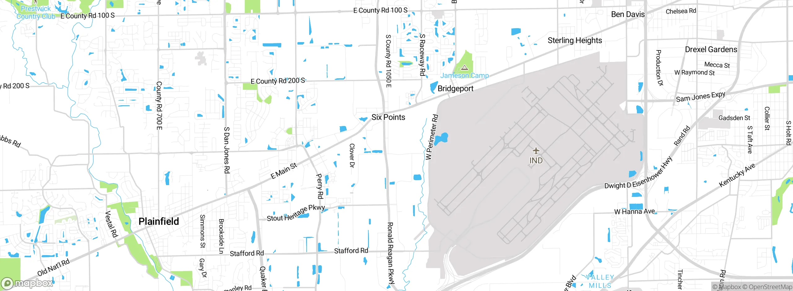Map showing approximate location