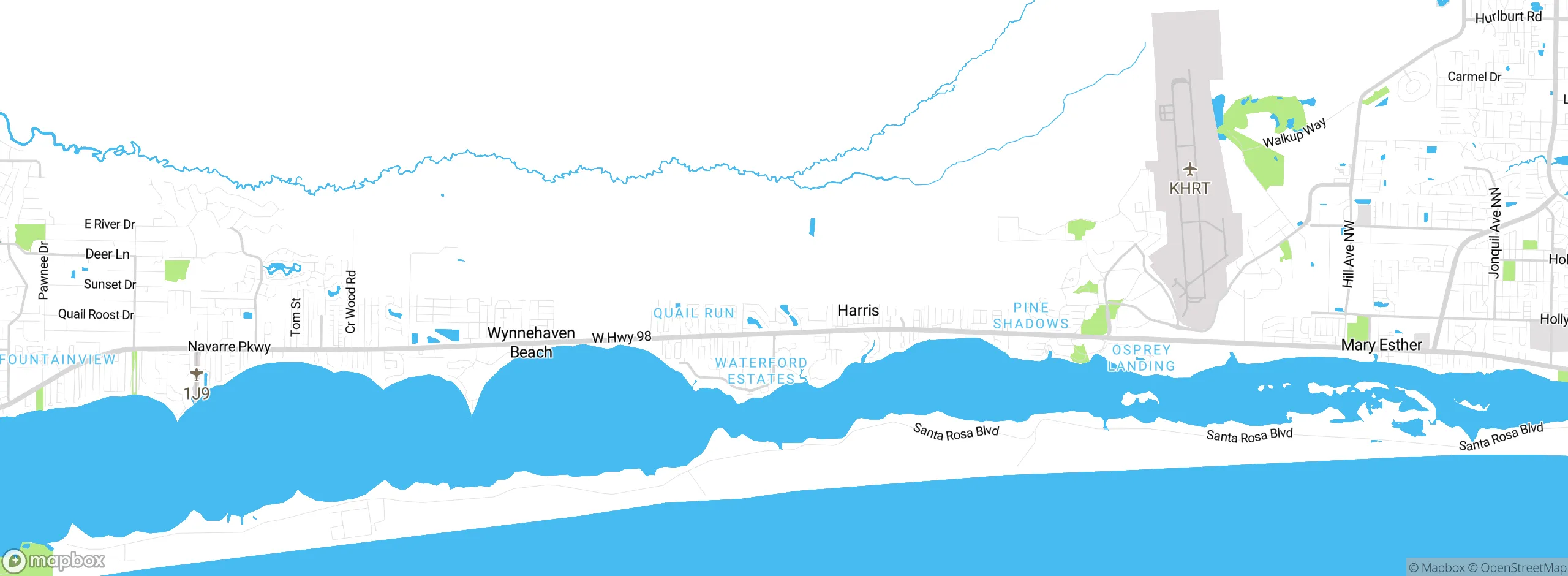 Map showing approximate location