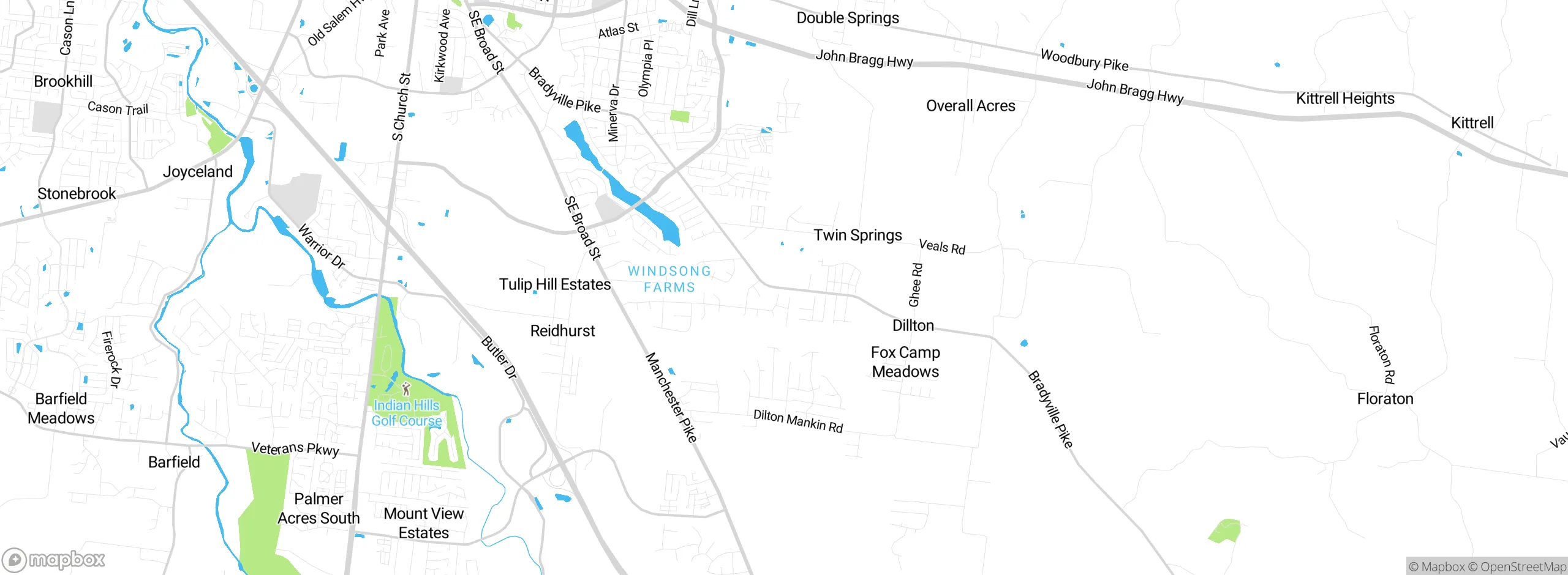 Map showing approximate location