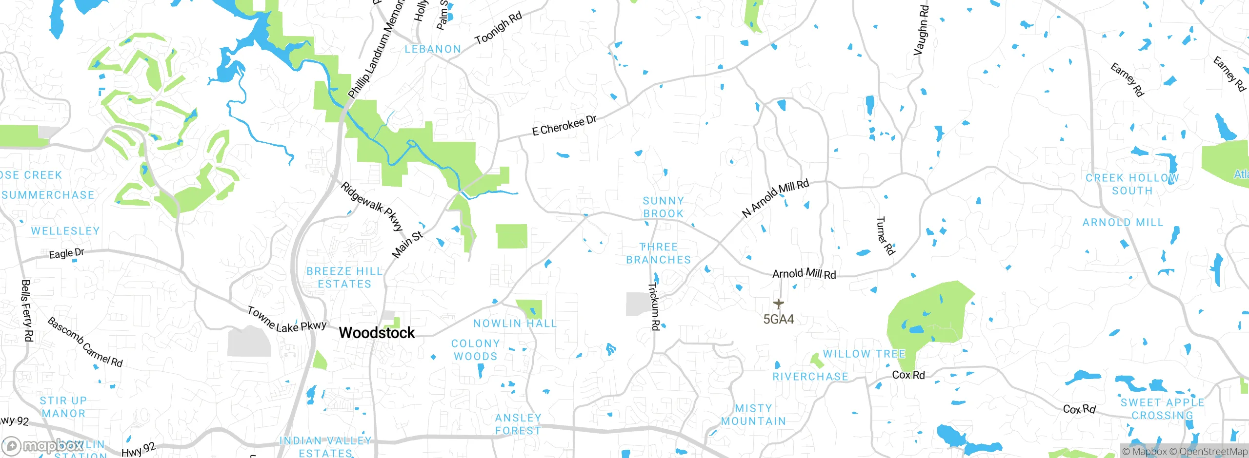 Map showing approximate location