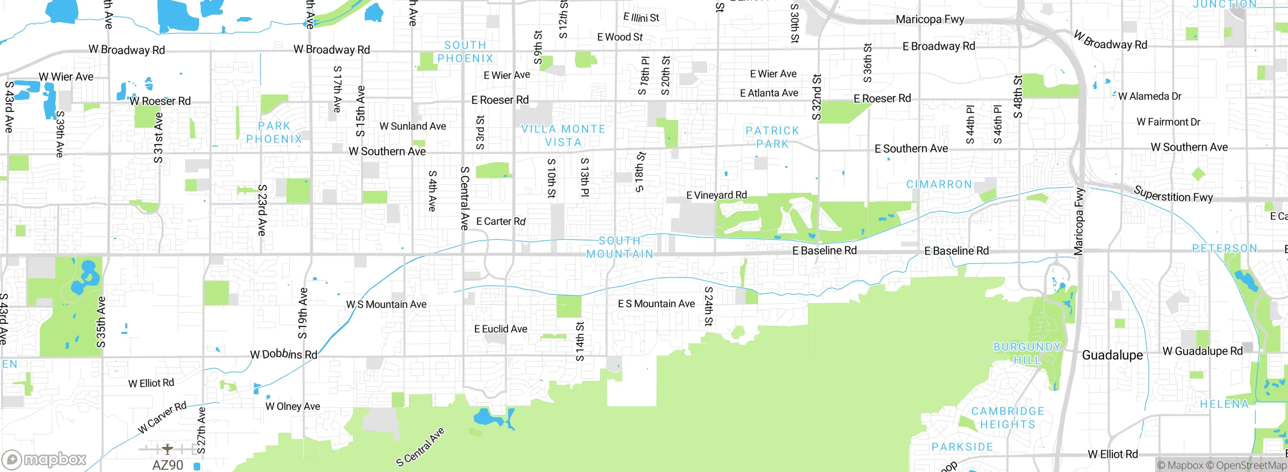 Map showing approximate location