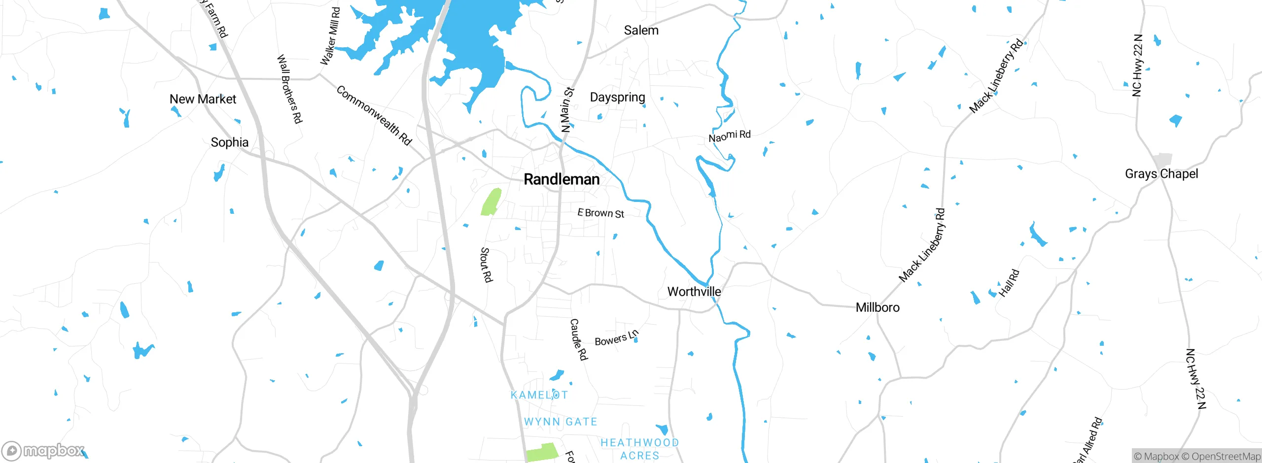 Map showing approximate location