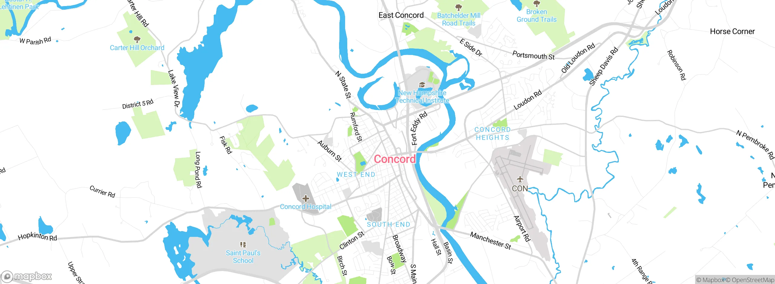 Map showing approximate location