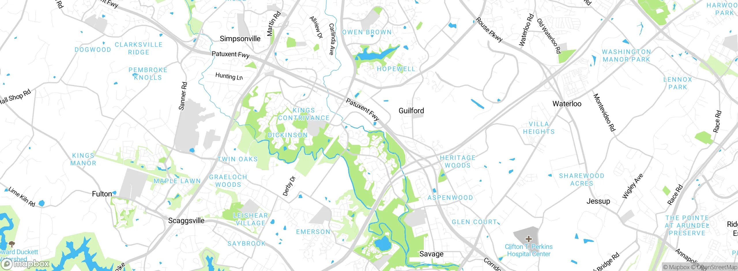 Map showing approximate location