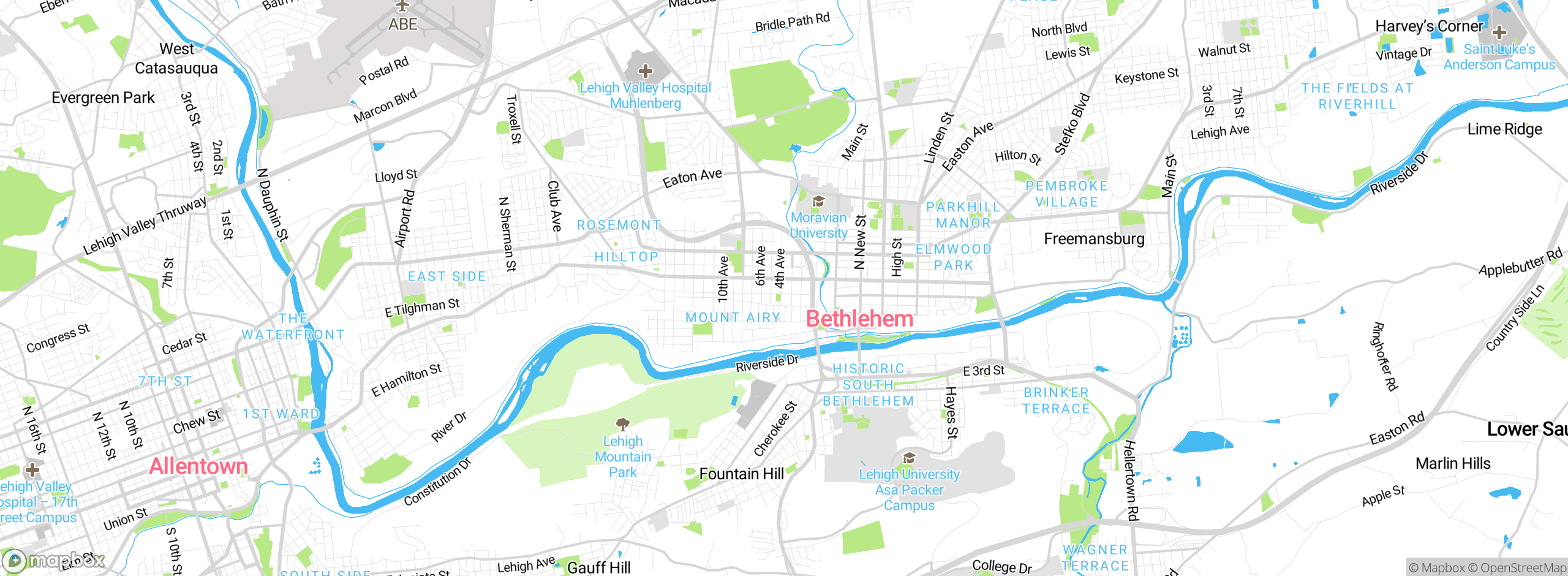 Map showing approximate location