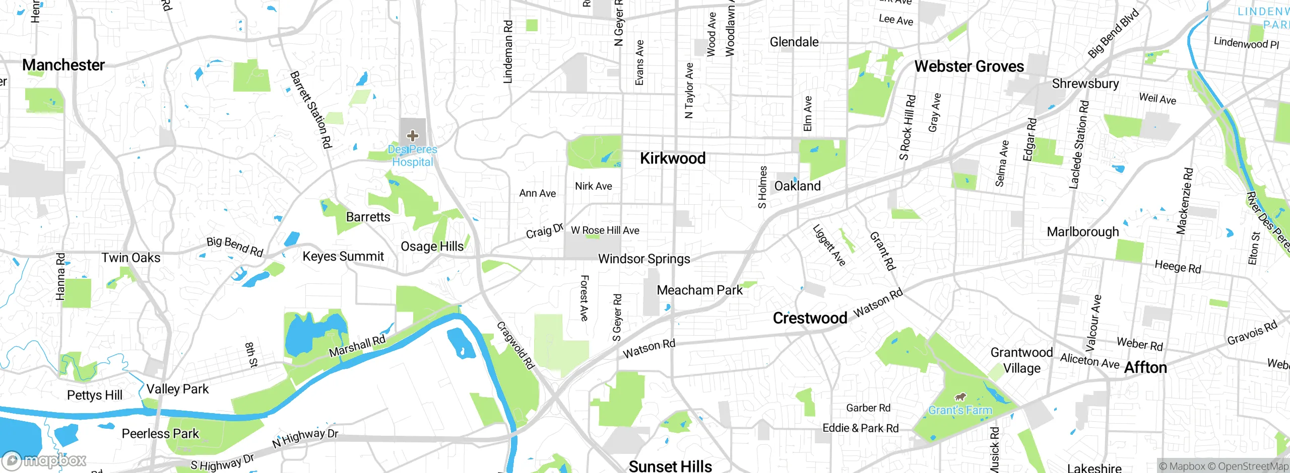 Map showing approximate location