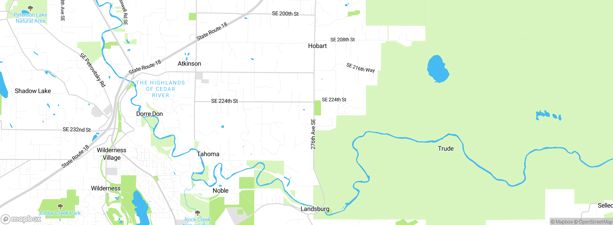 Map showing approximate location