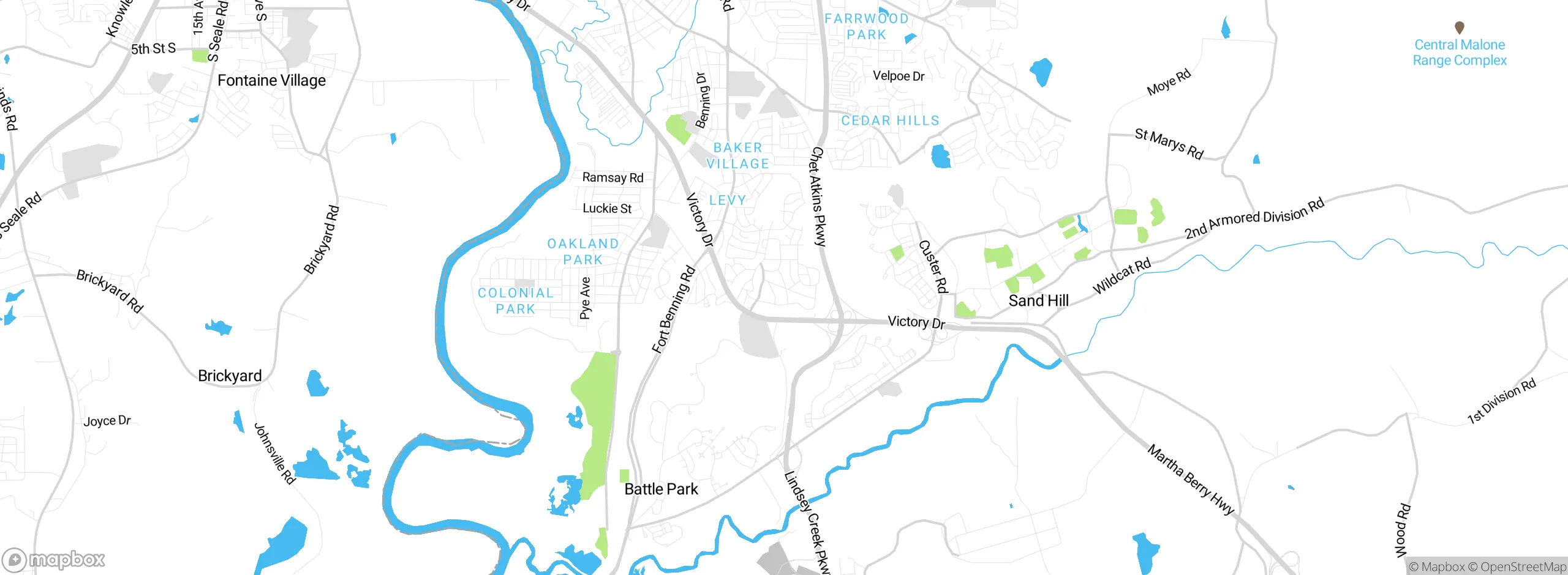 Map showing approximate location