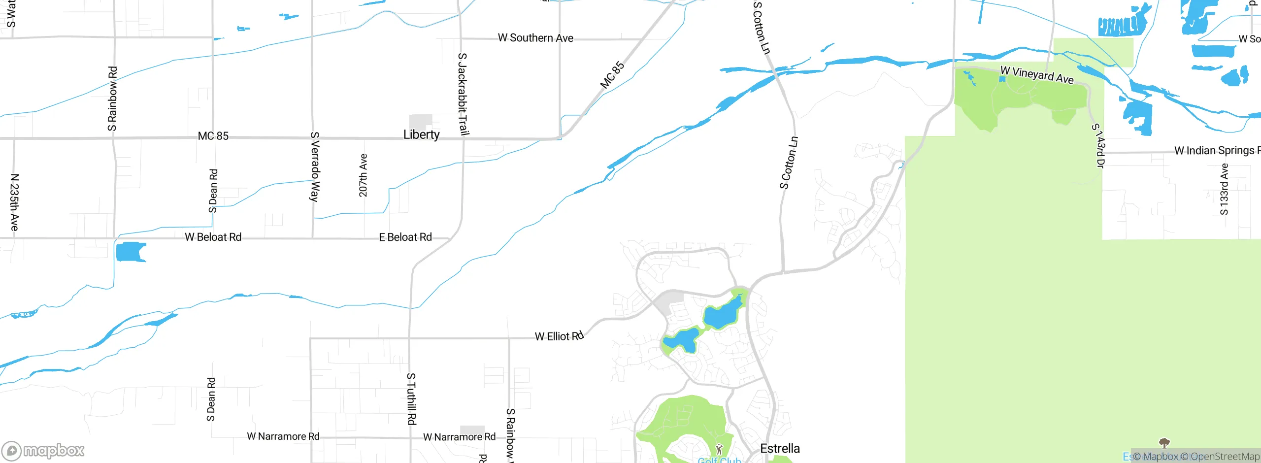 Map showing approximate location