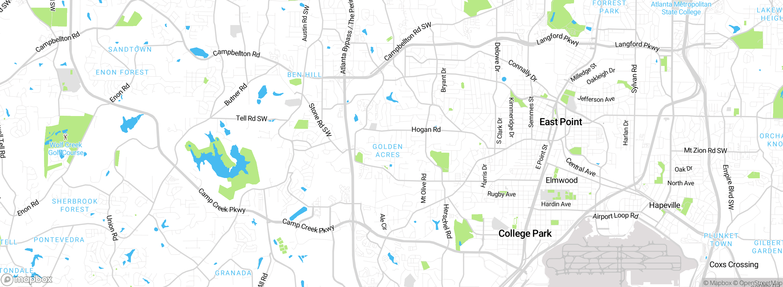 Map showing approximate location