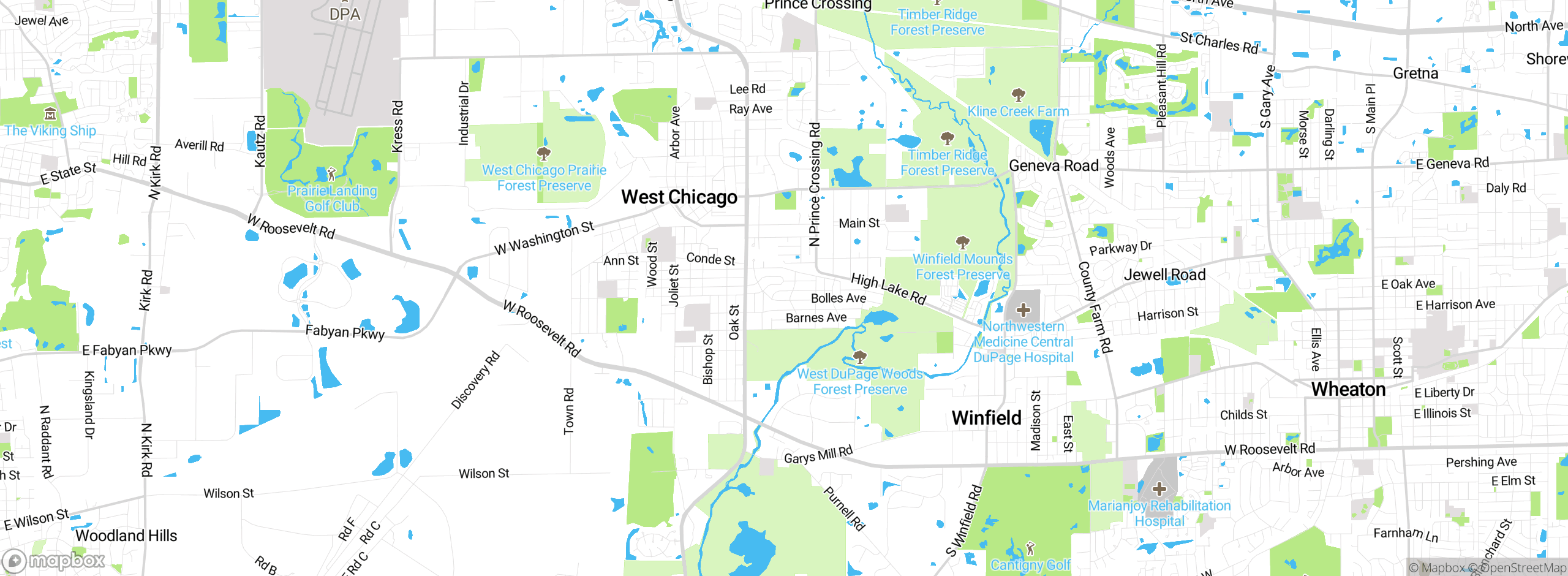 Map showing approximate location