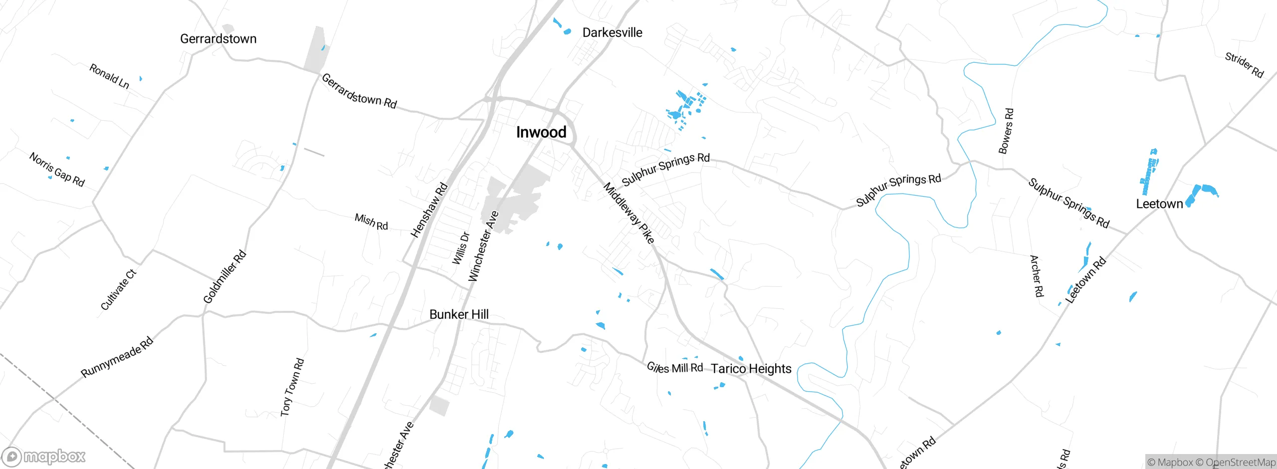 Map showing approximate location
