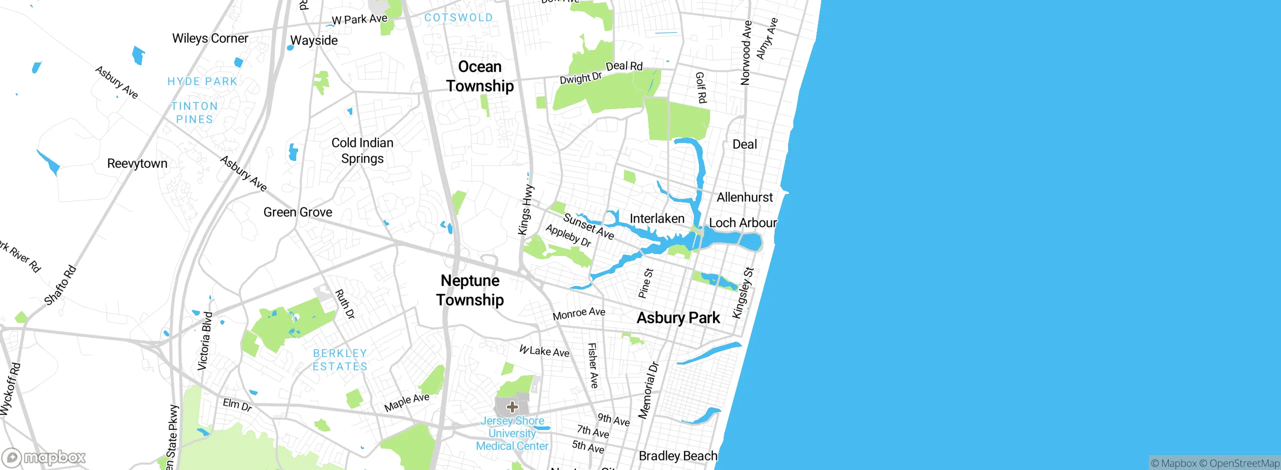 Map showing approximate location