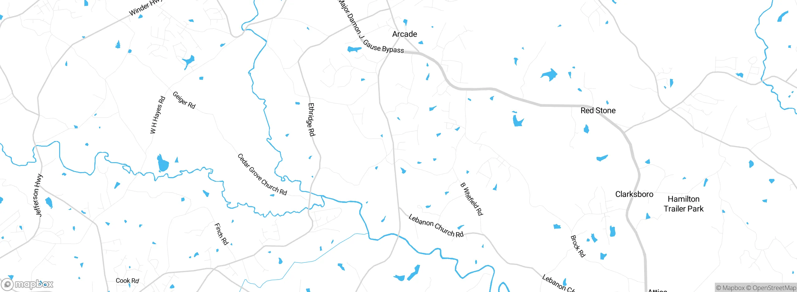 Map showing approximate location