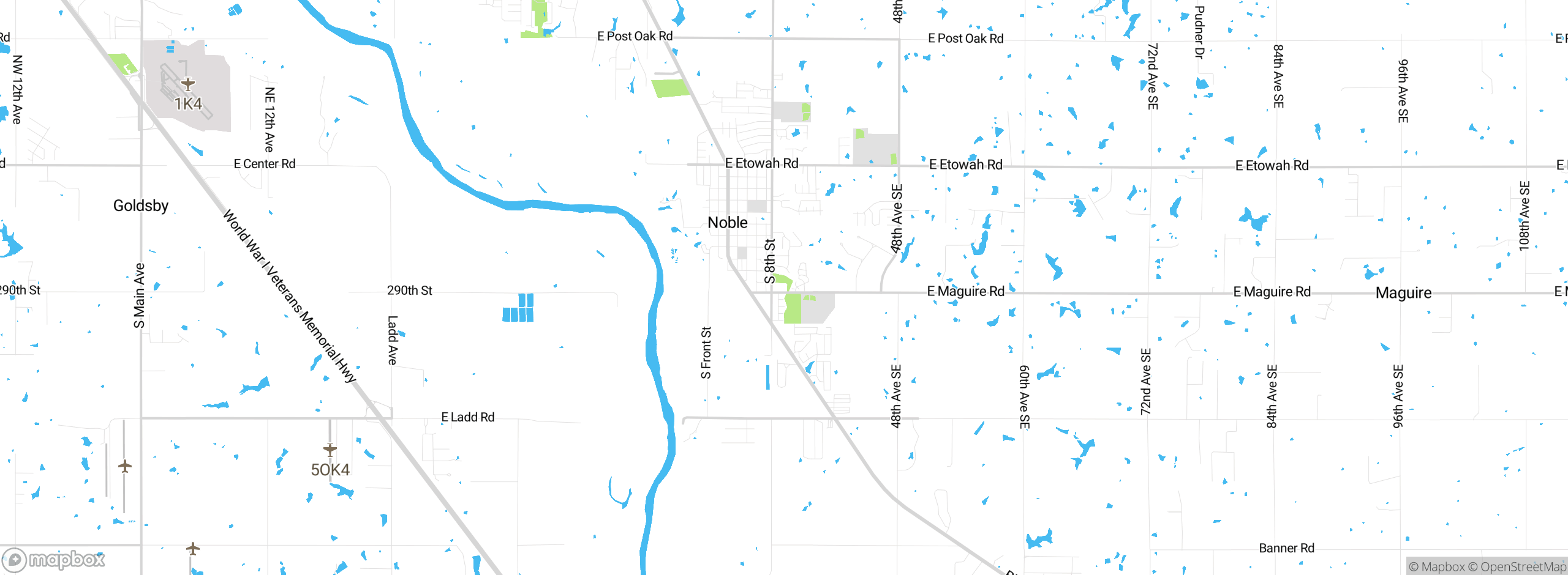 Map showing approximate location