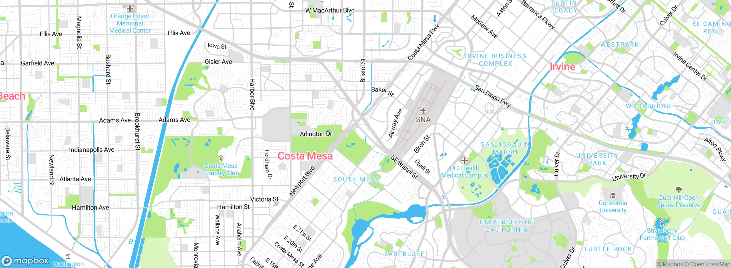 Map showing approximate location