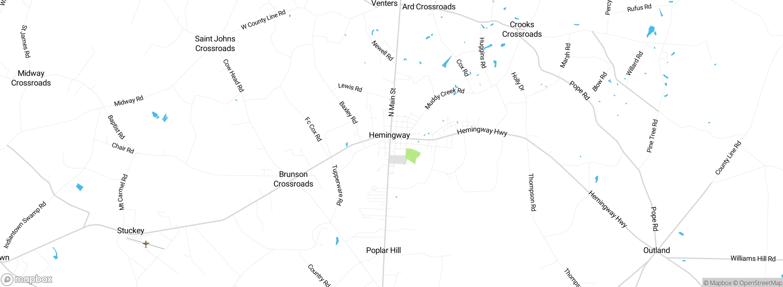 Map showing approximate location