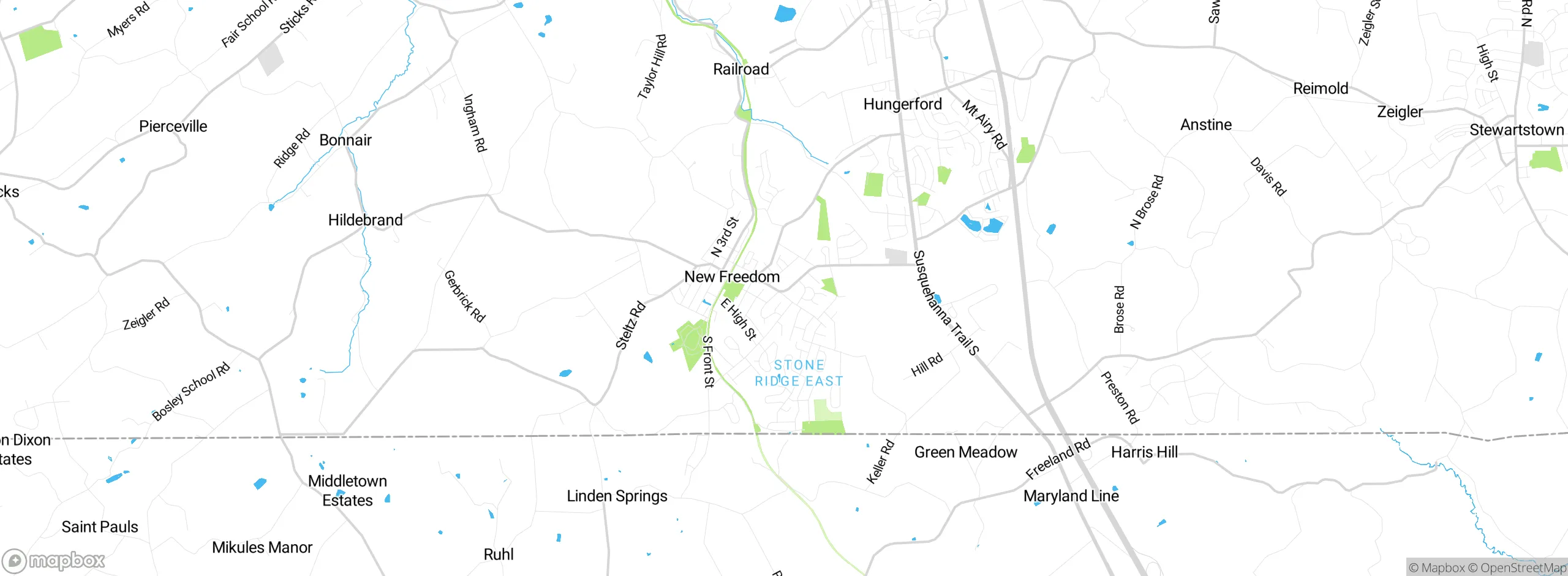 Map showing approximate location