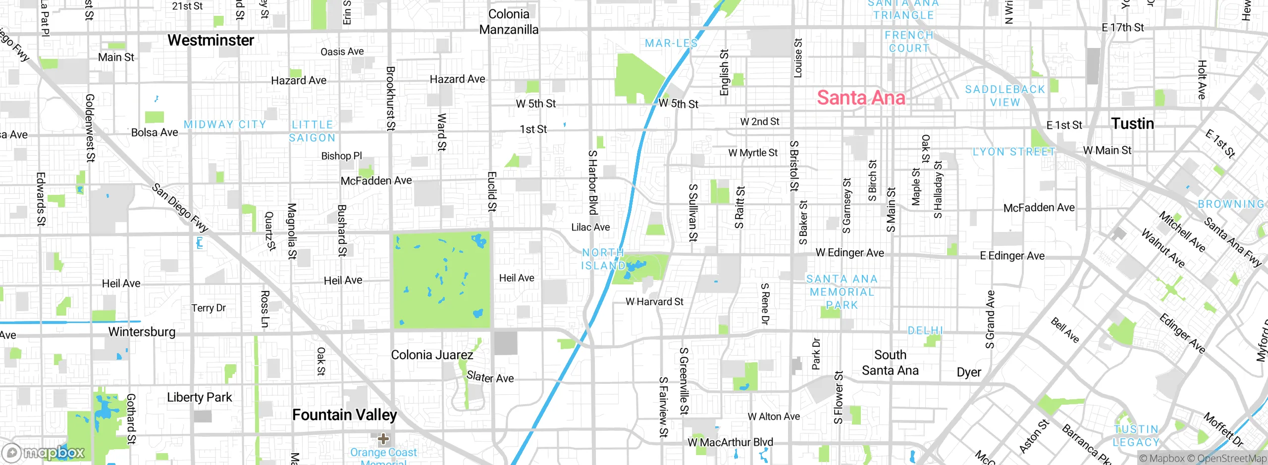 Map showing approximate location