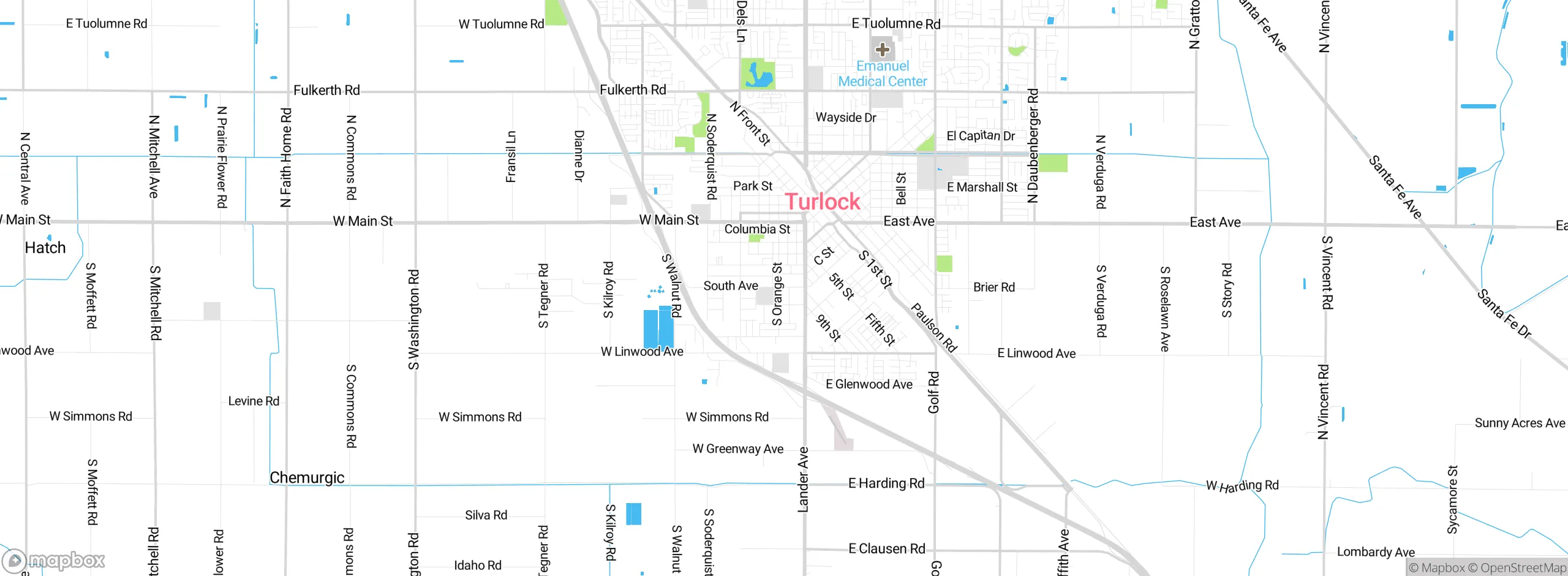 Map showing approximate location