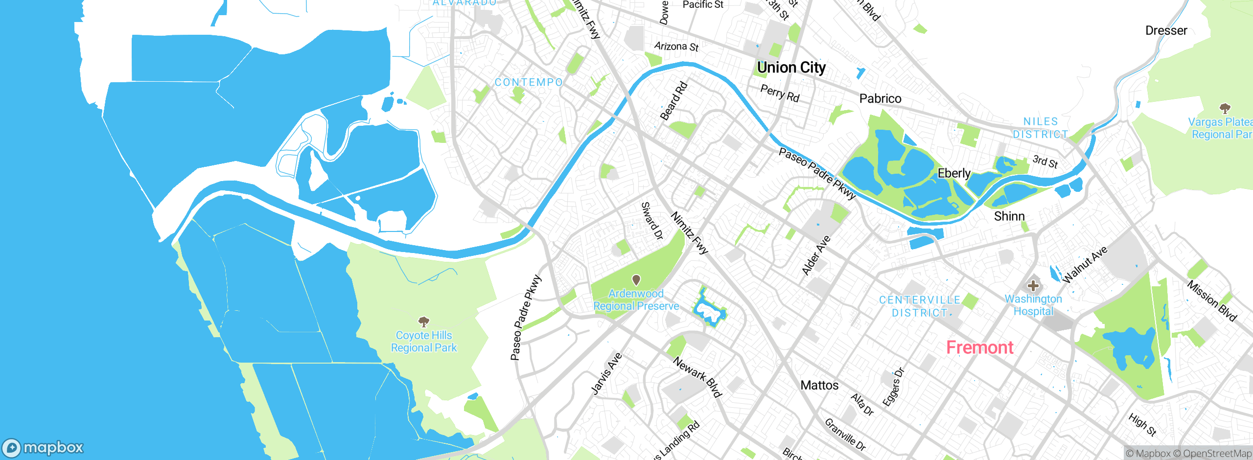 Map showing approximate location