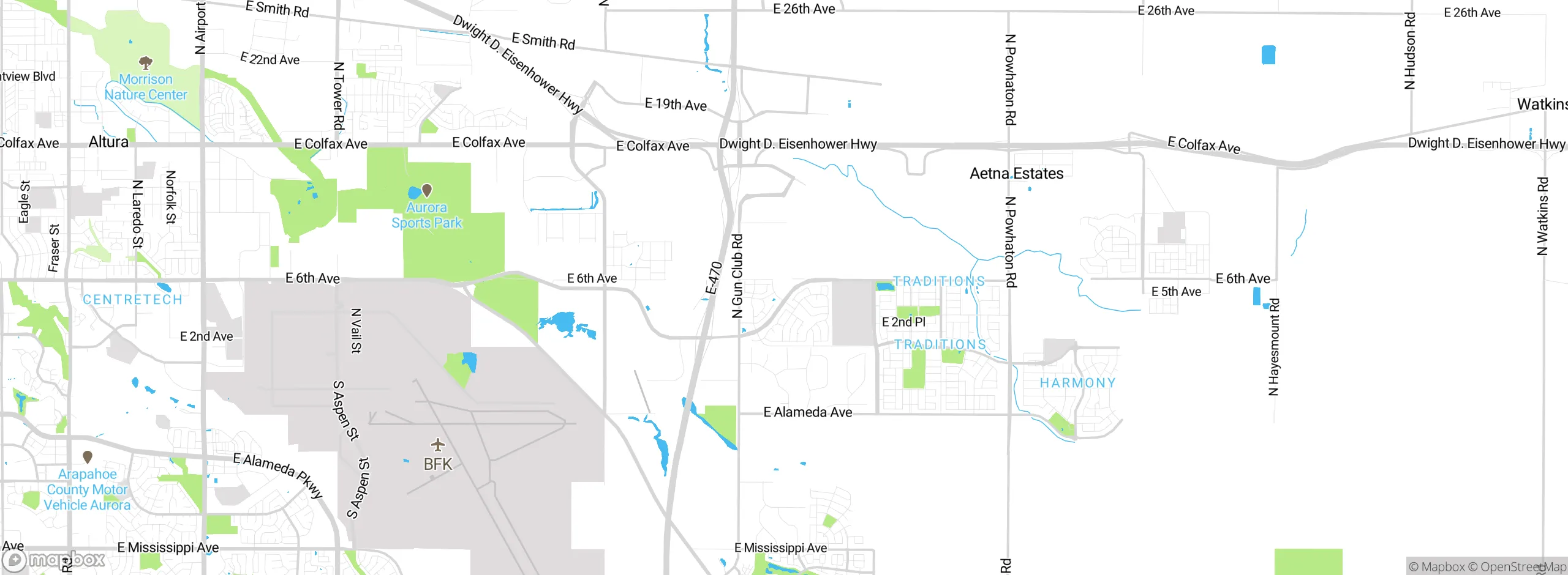 Map showing approximate location