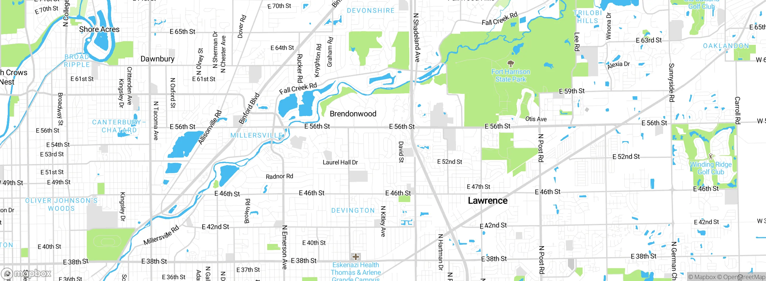 Map showing approximate location