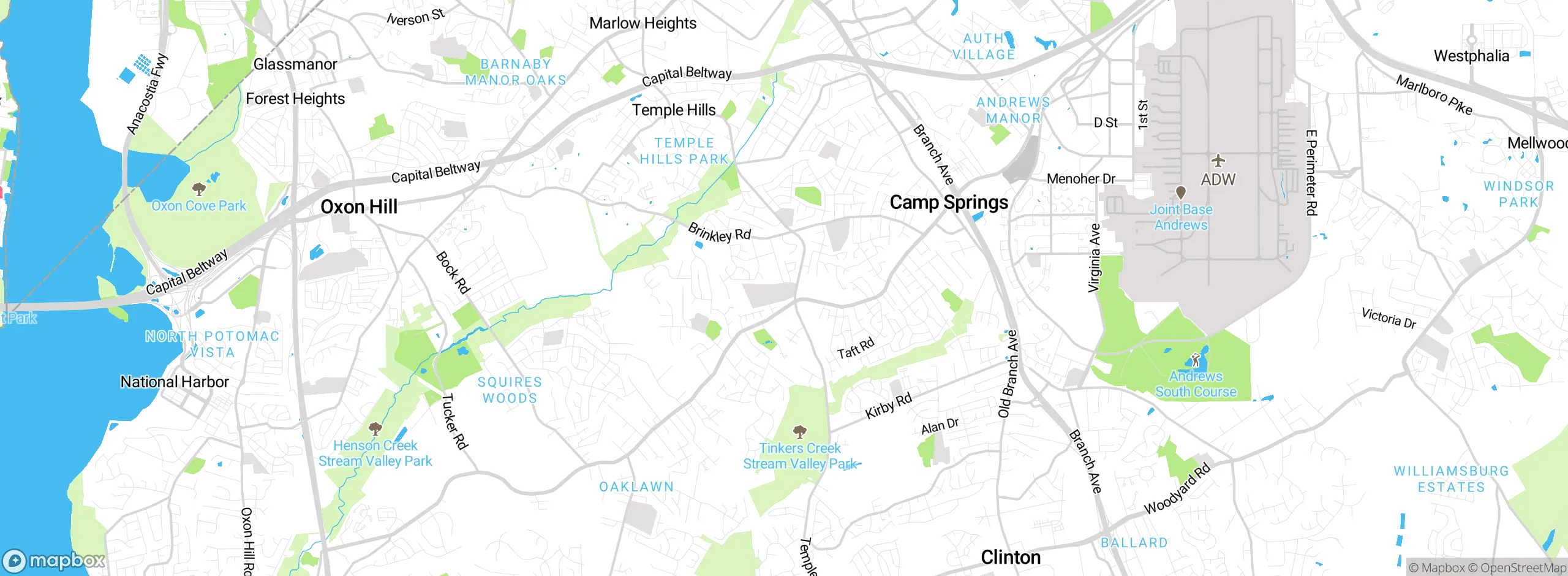 Map showing approximate location