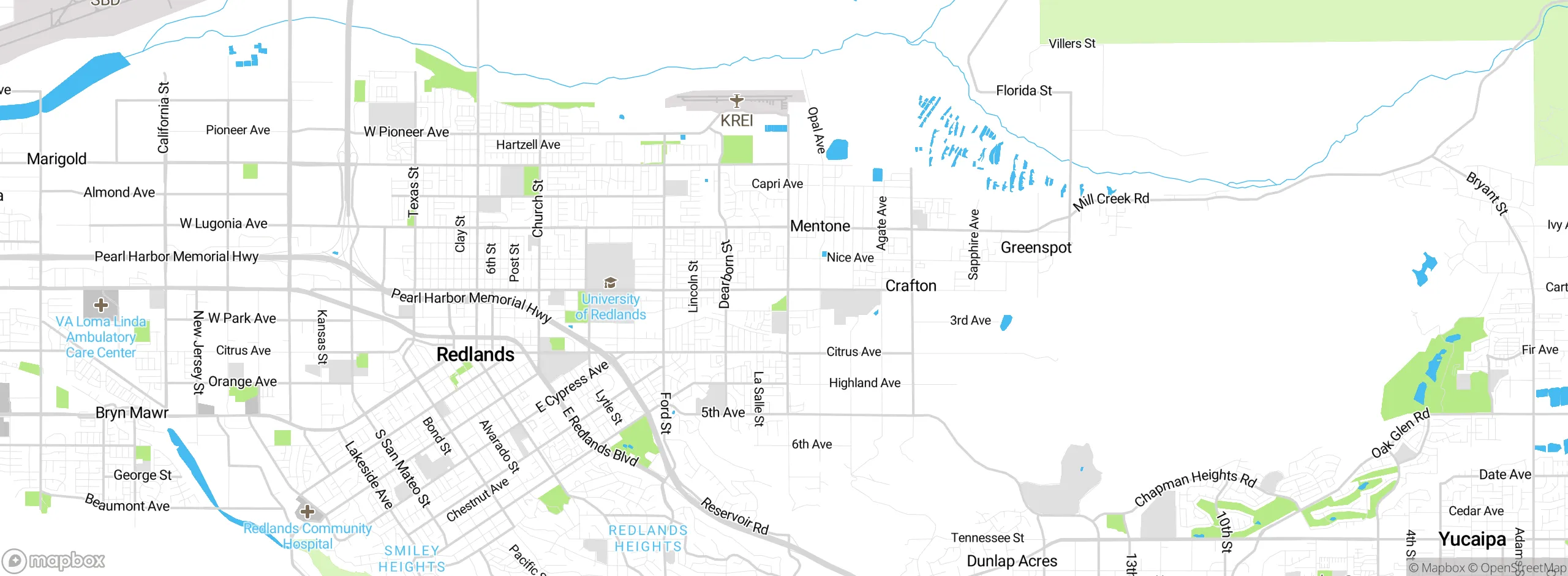 Map showing approximate location