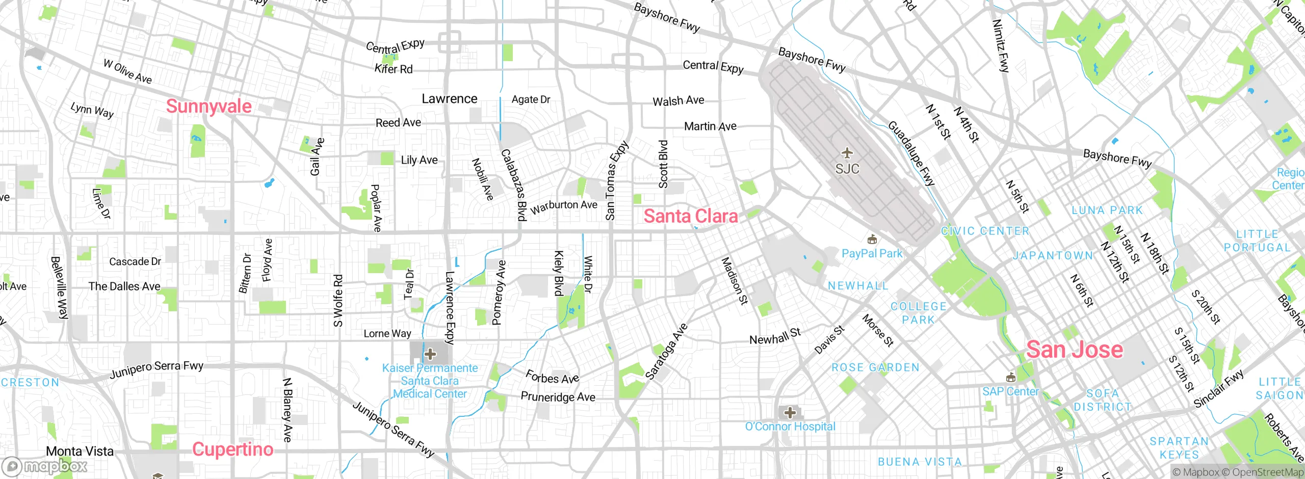 Map showing approximate location
