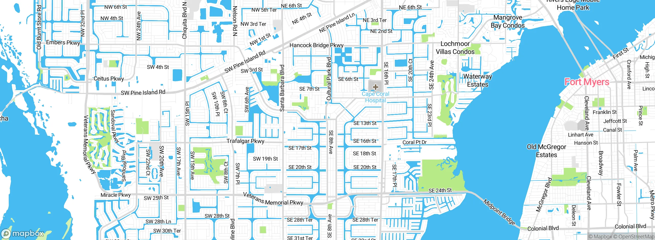 Map showing approximate location