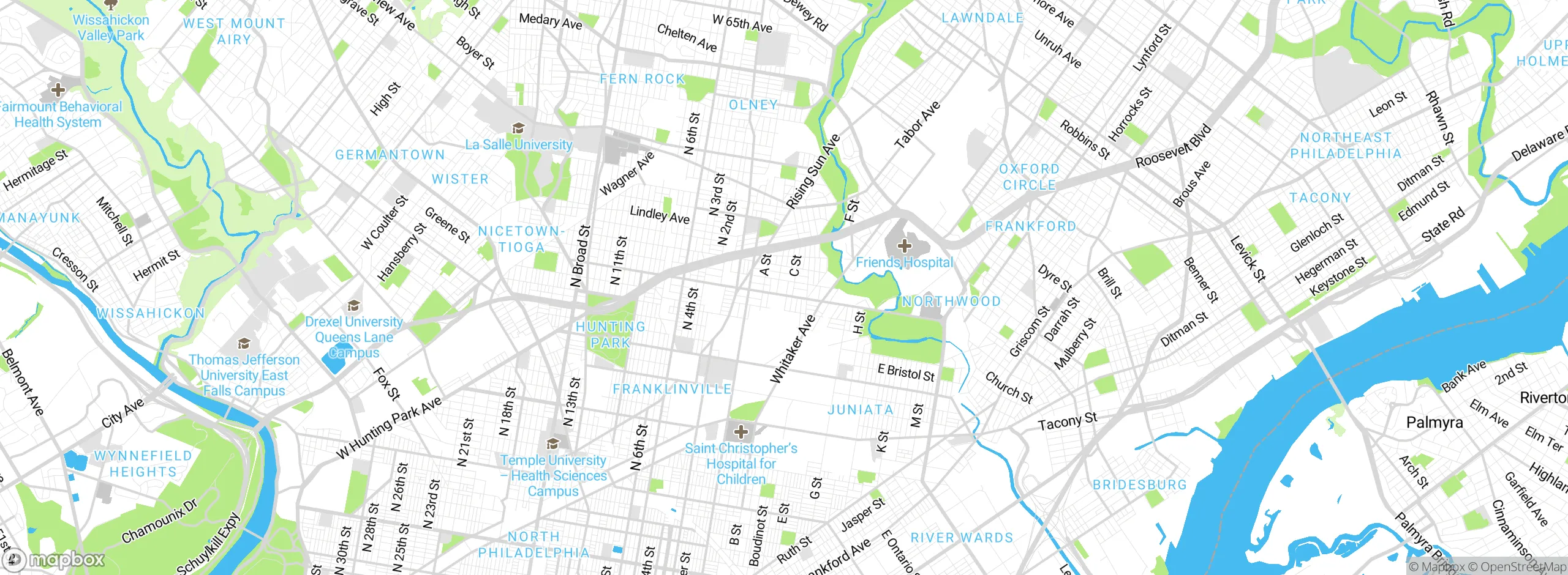 Map showing approximate location
