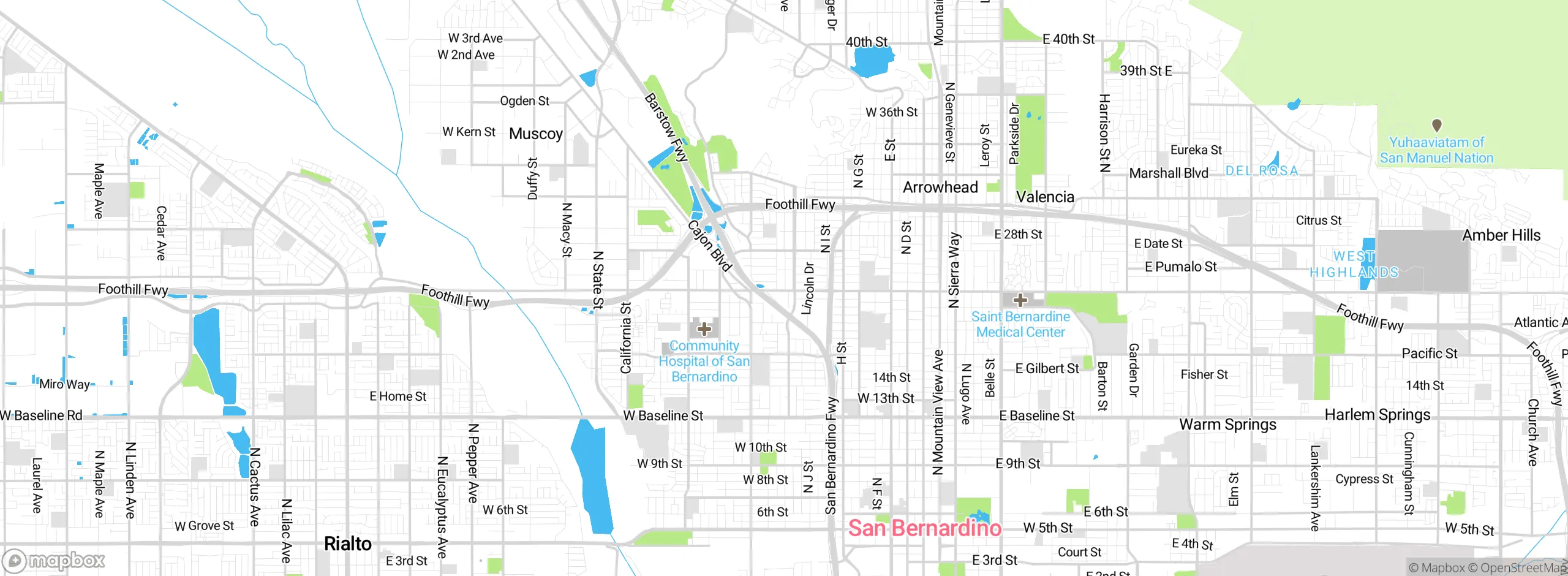 Map showing approximate location