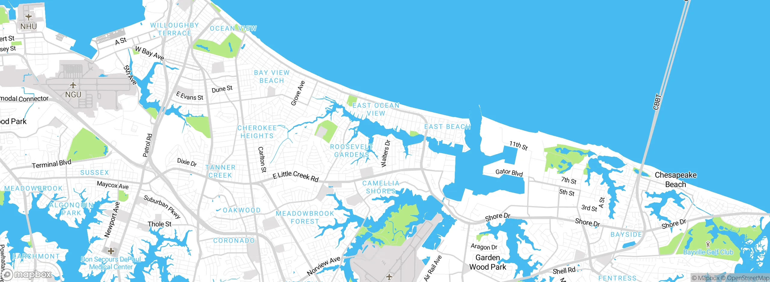 Map showing approximate location