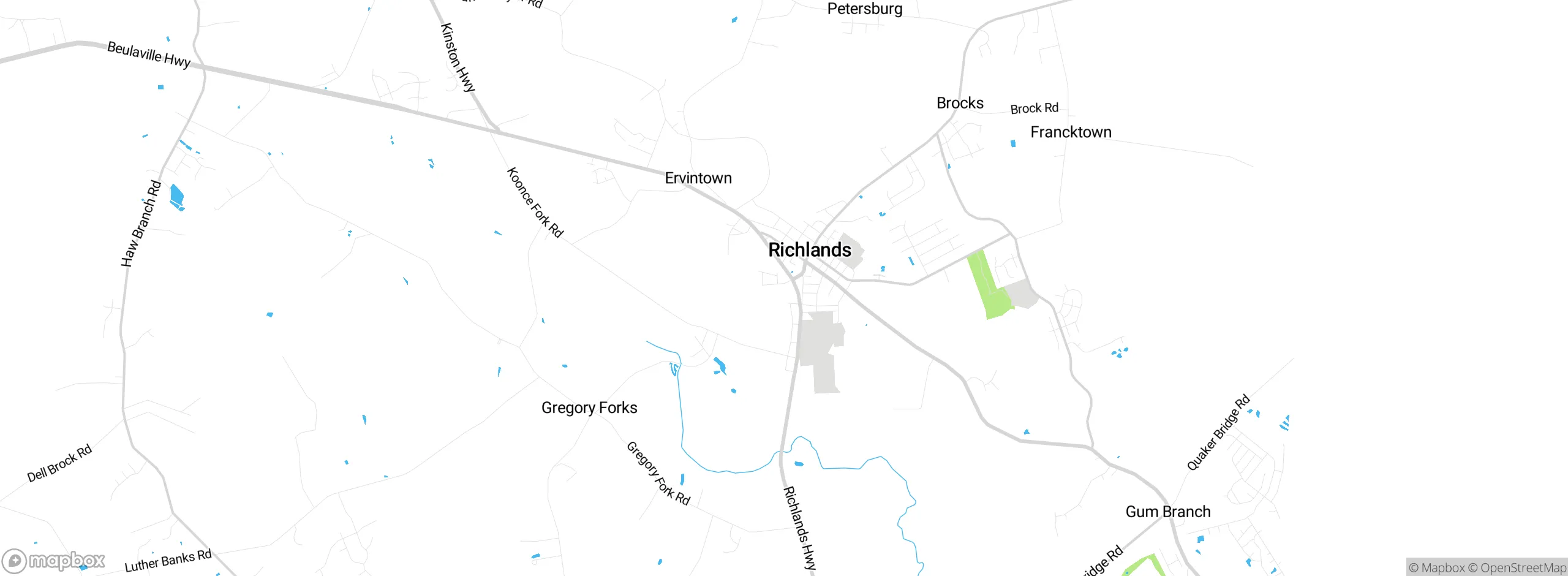 Map showing approximate location