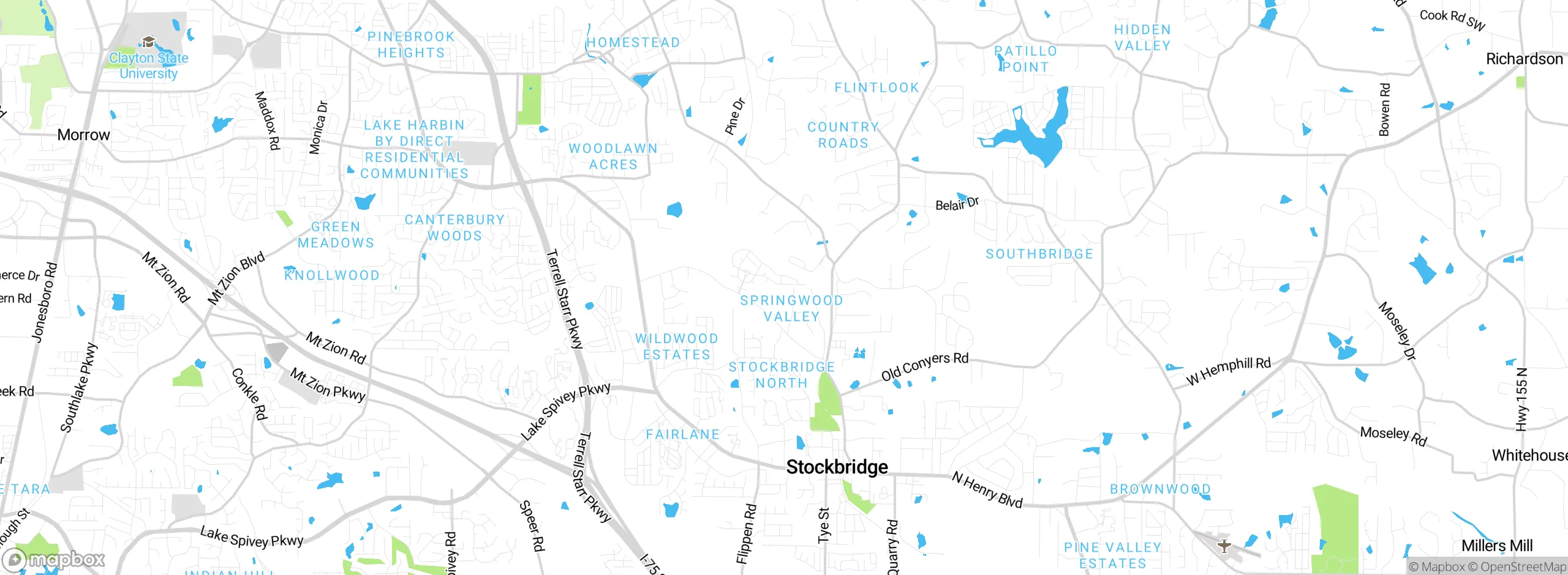 Map showing approximate location