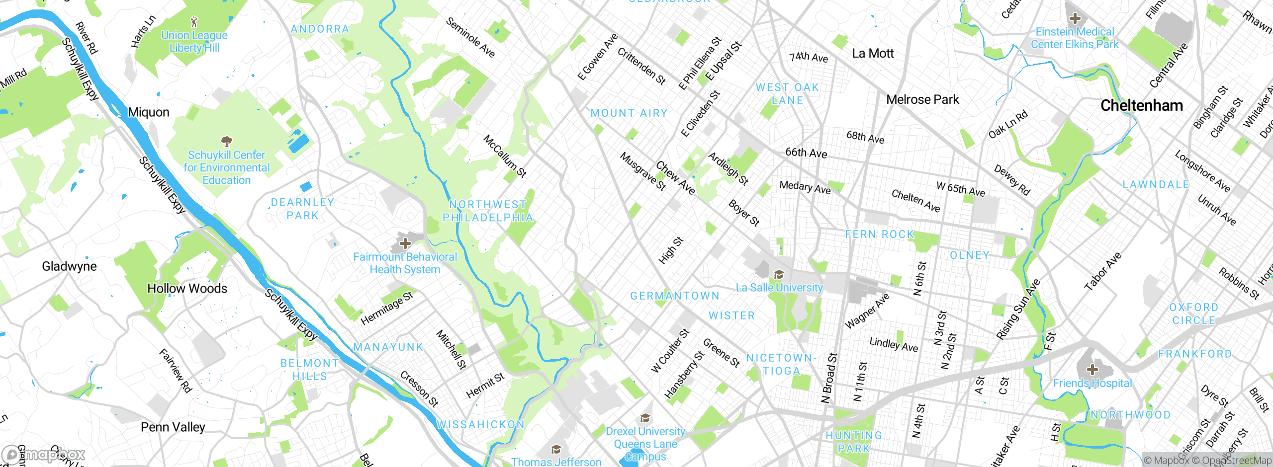 Map showing approximate location