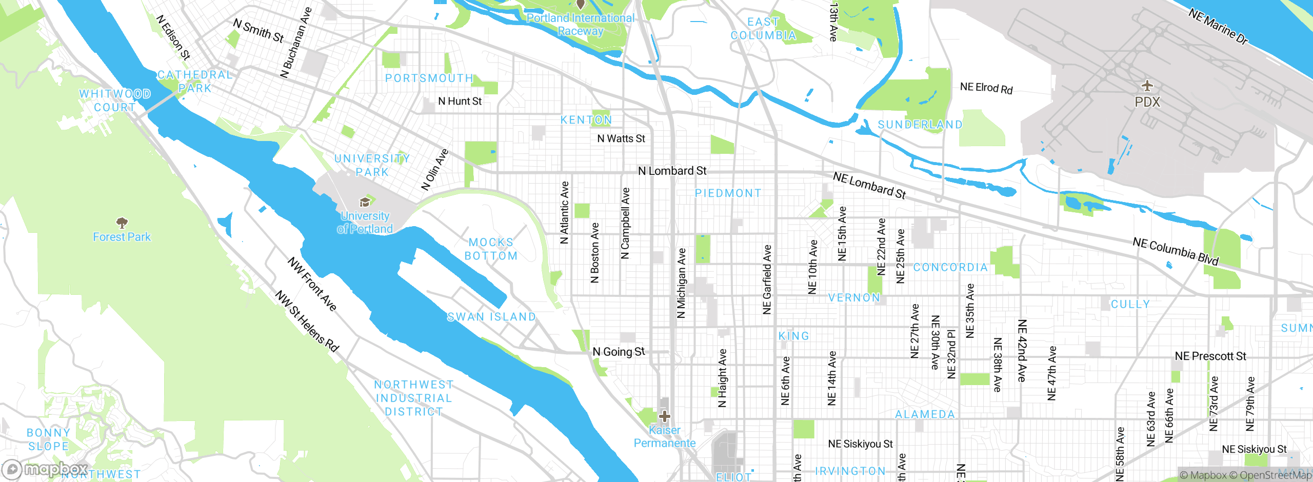 Map showing approximate location