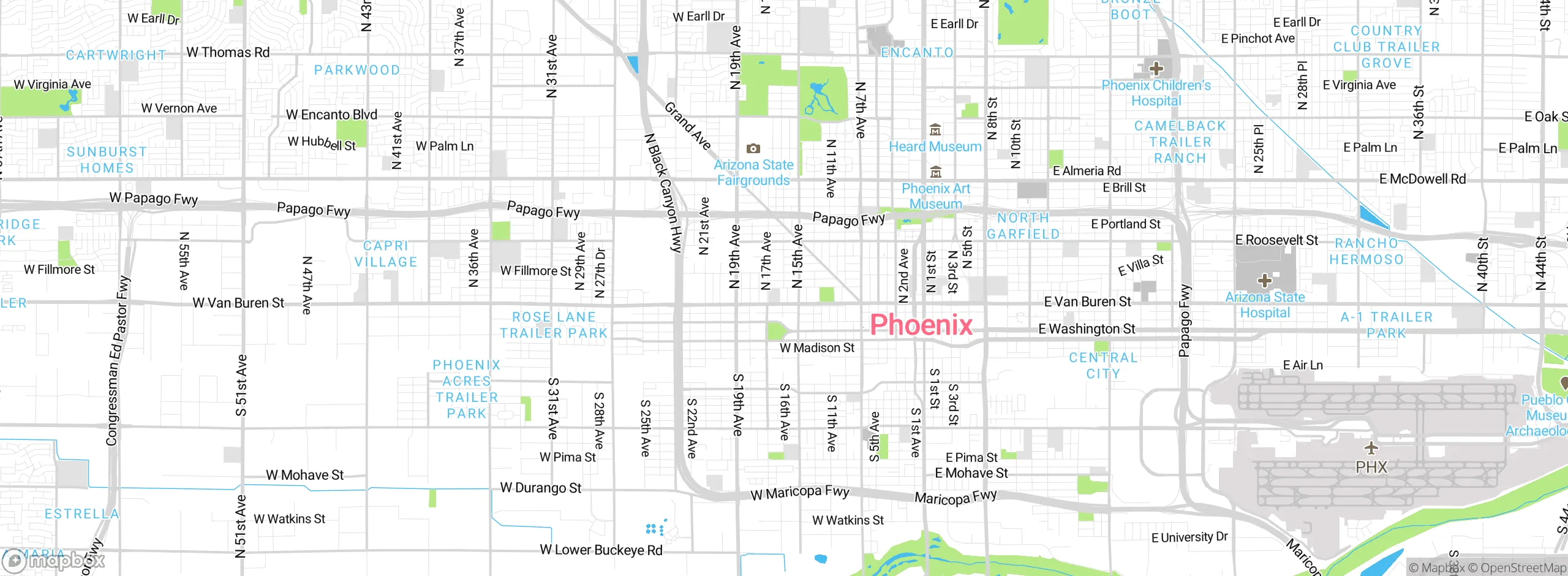 Map showing approximate location