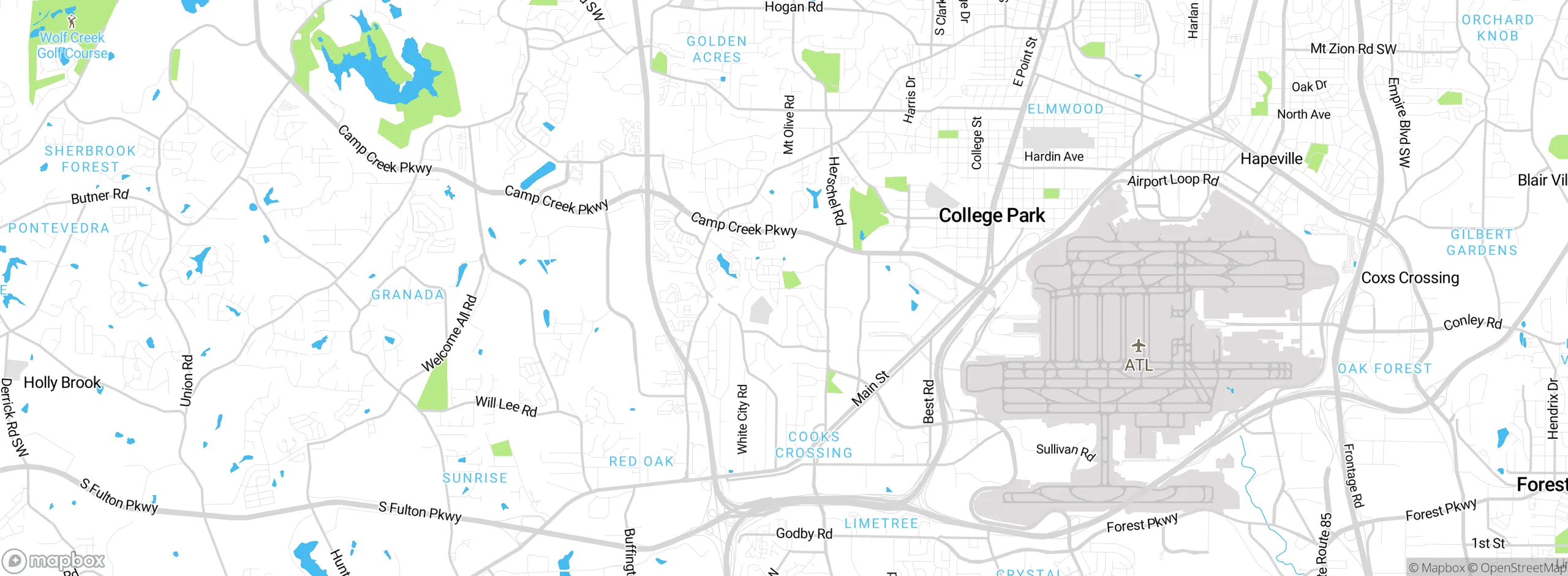 Map showing approximate location
