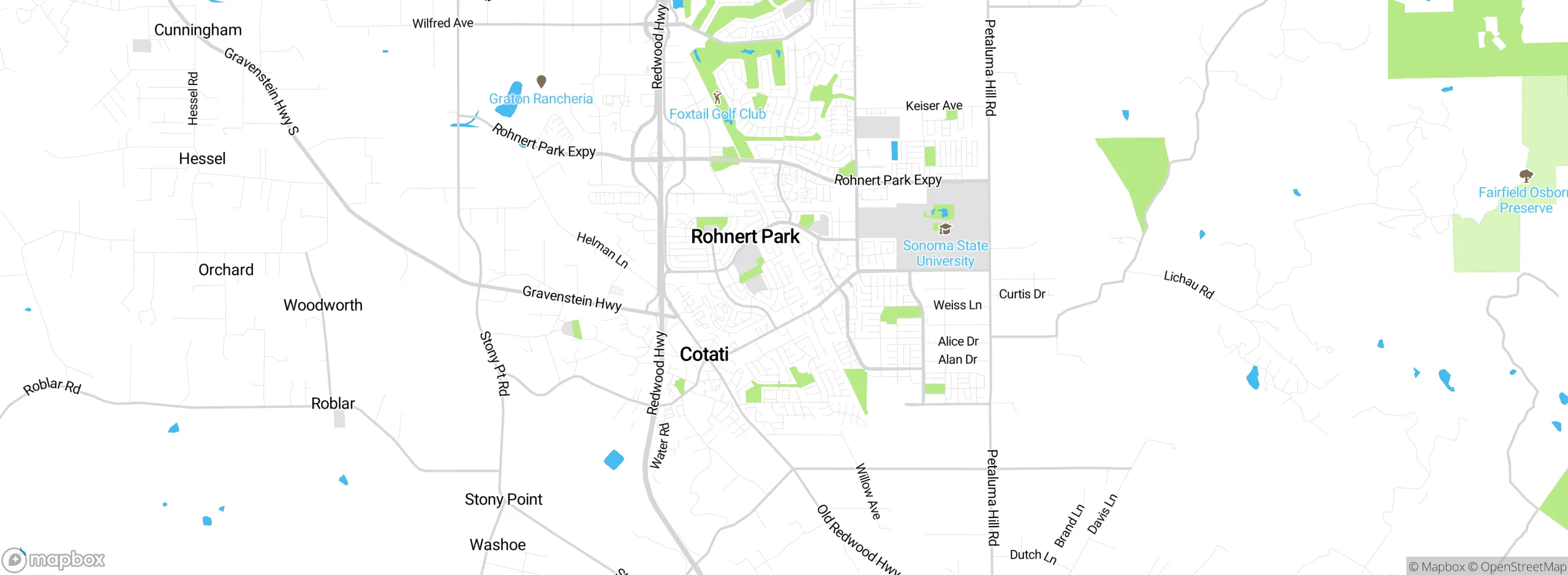 Map showing approximate location