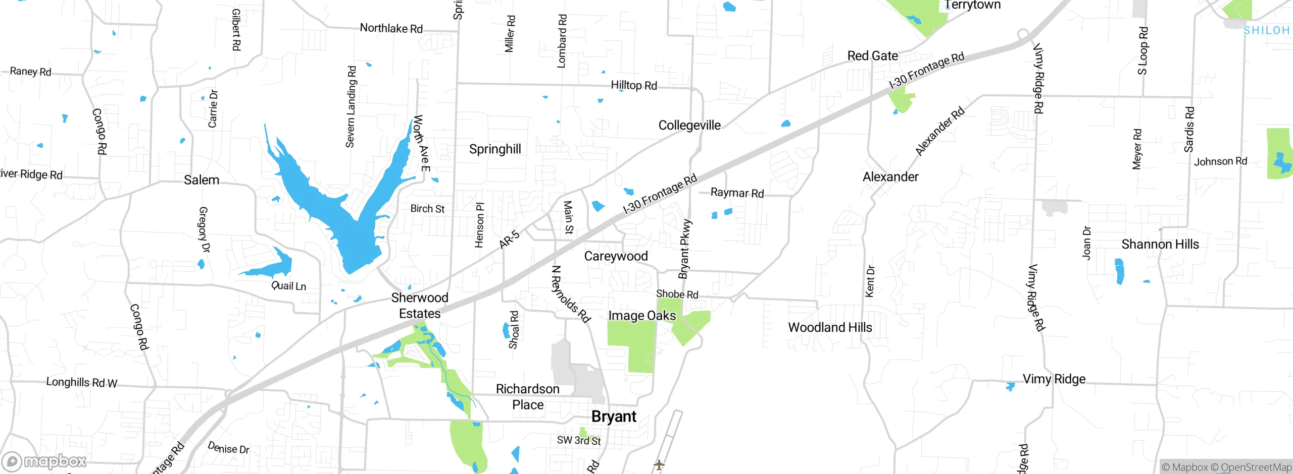 Map showing approximate location