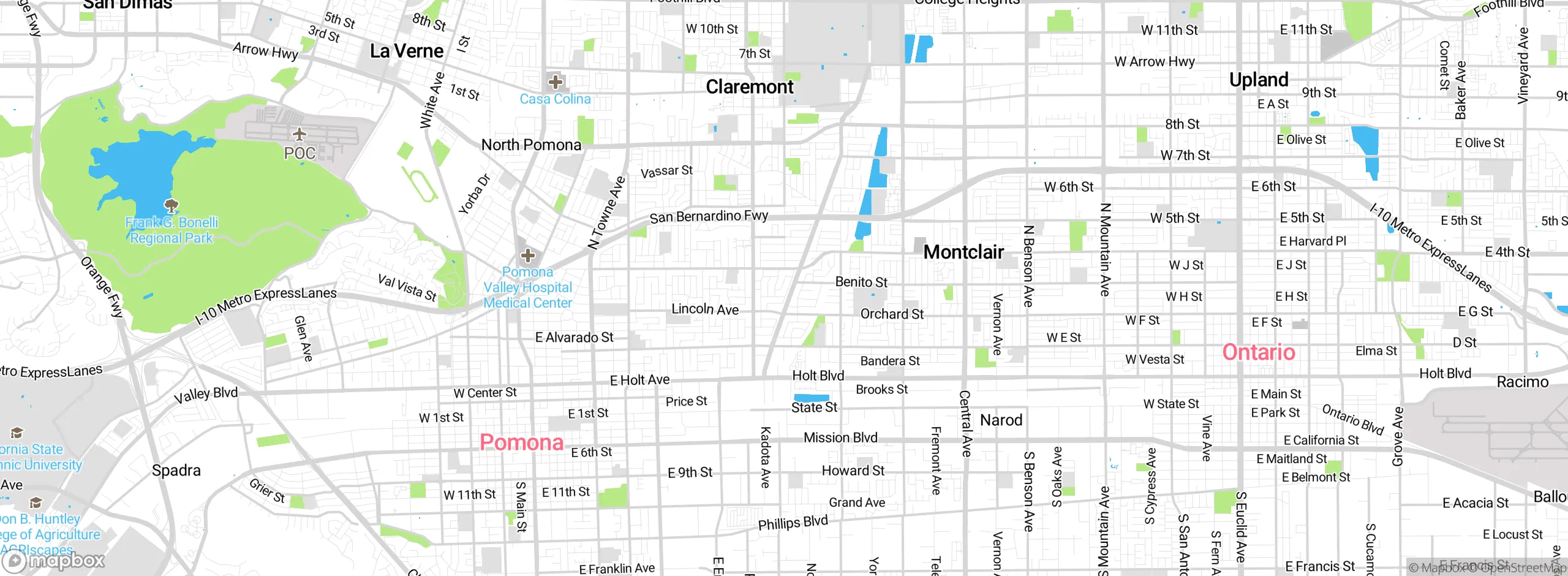 Map showing approximate location