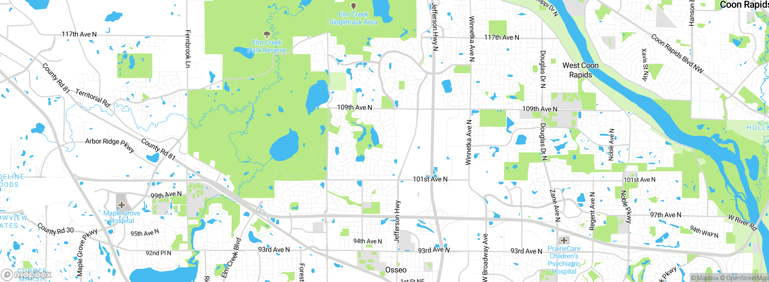 Map showing approximate location