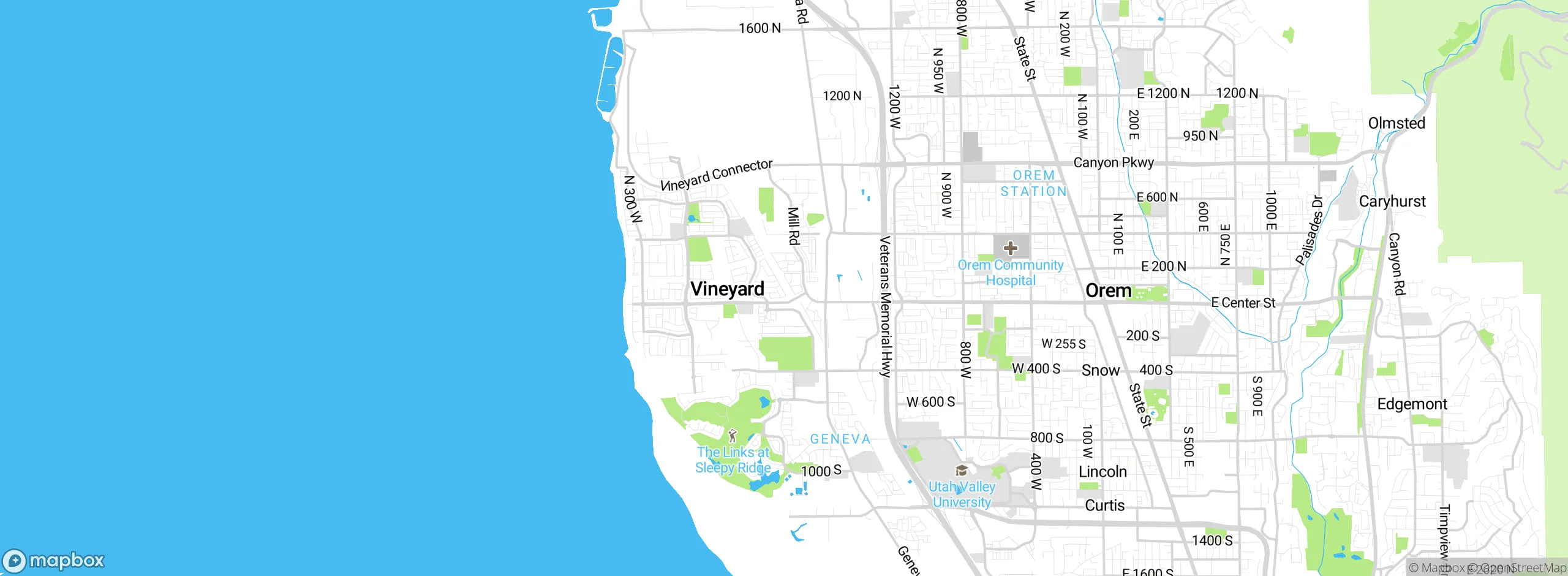 Map showing approximate location