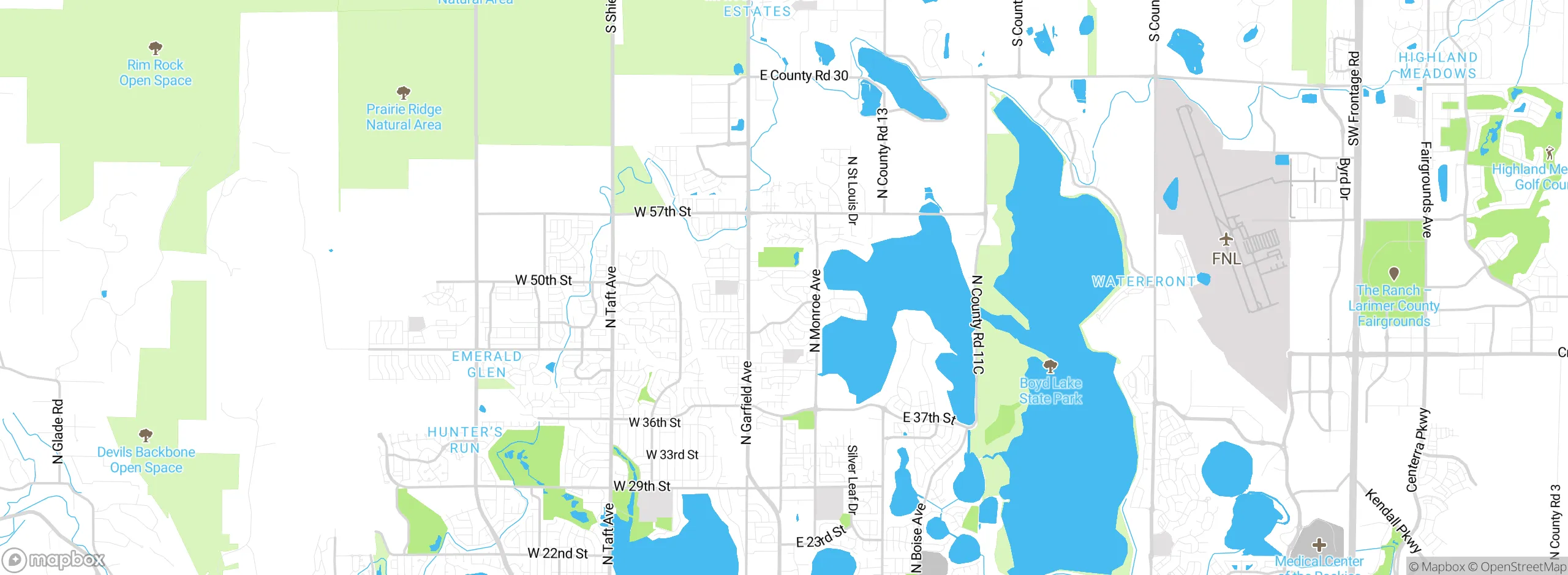 Map showing approximate location