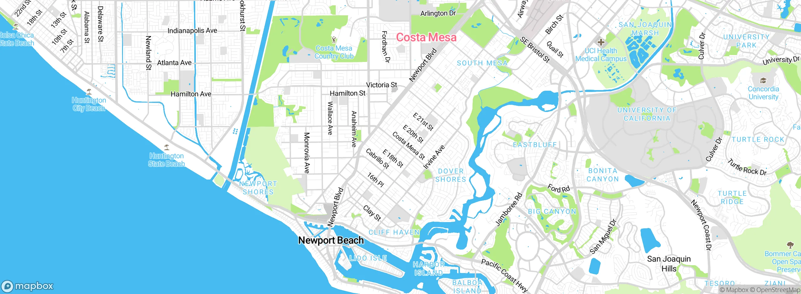 Map showing approximate location