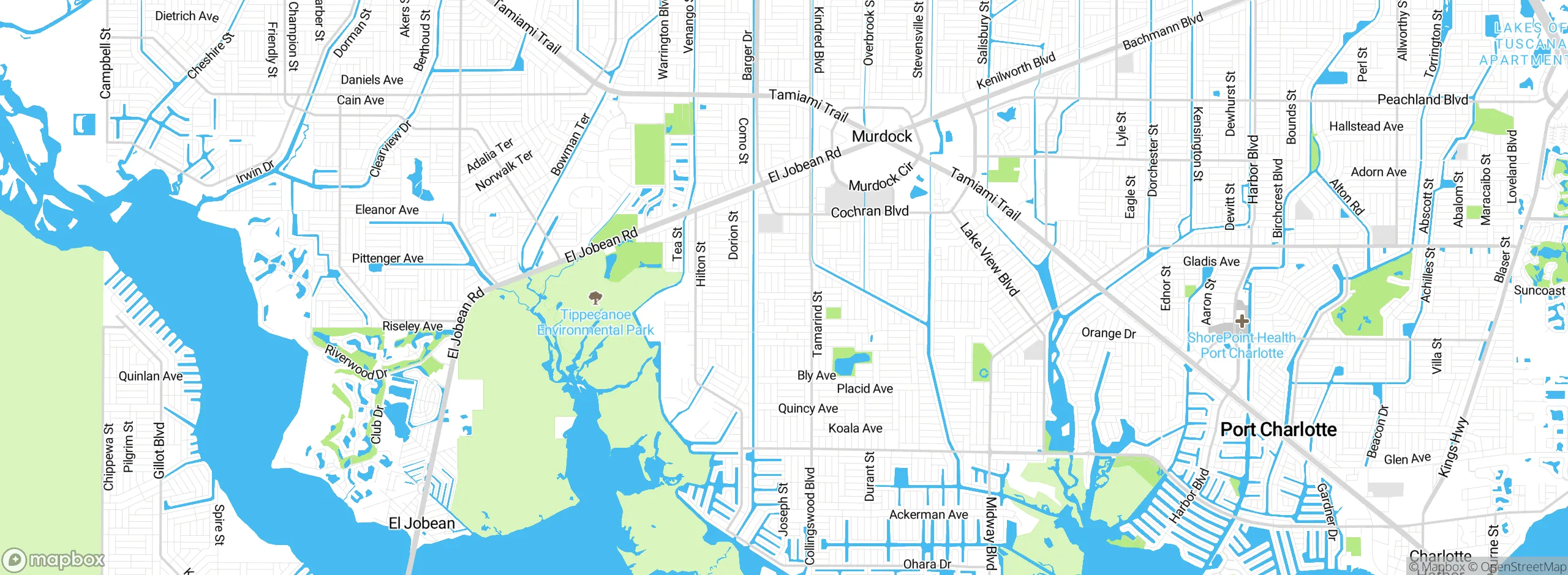 Map showing approximate location