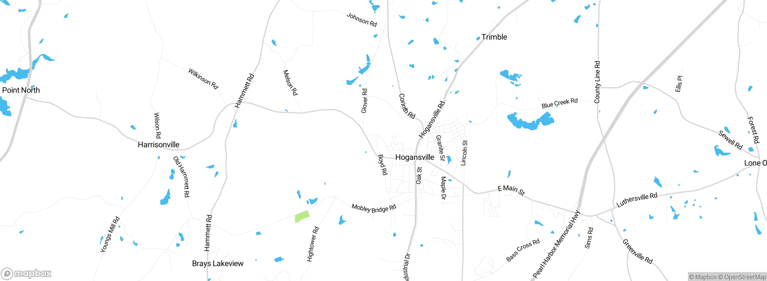 Map showing approximate location